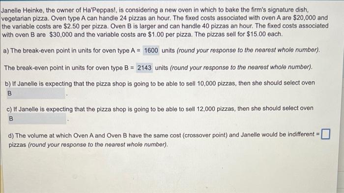 could you please help me with D please a- C are