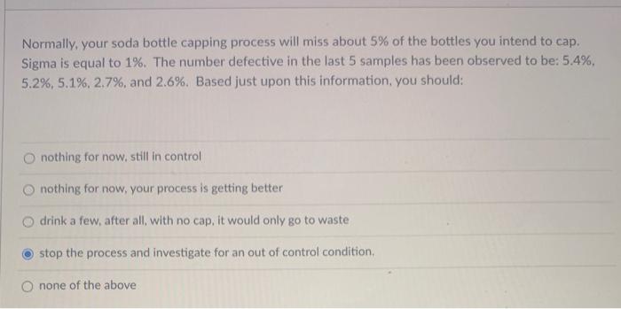 Using a 3 sigma chart (both upper and lower