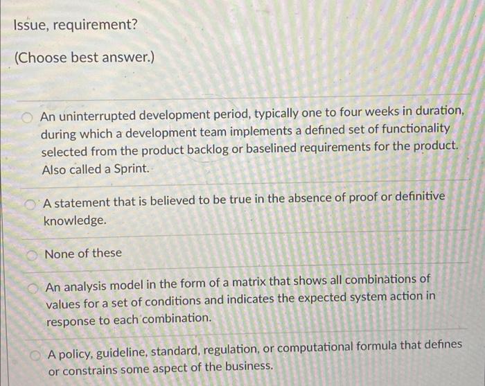 External entity: (Choose best answer.) A