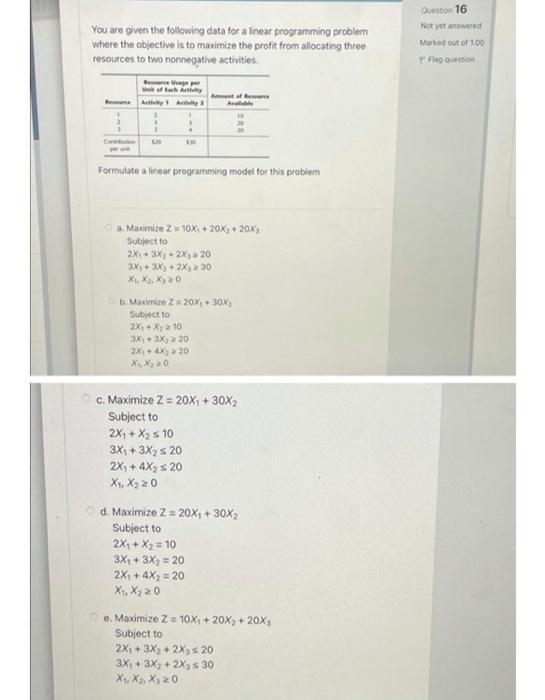 this is actually Operation Research. Answer plis