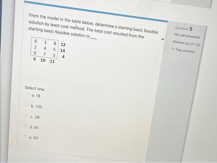 this is actually Operation Research. Plis answer