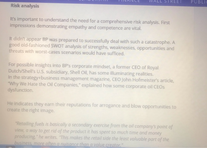 write an exective summary about the below articel