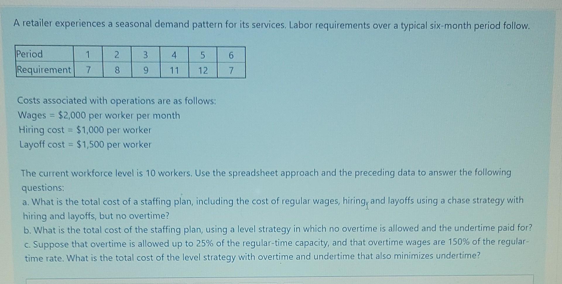 Process improvement question A retailer