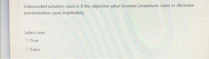 1. 2. 3. 4. 5. 6. 7. 8. Unbounded solution cases