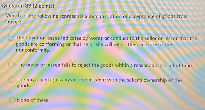 Question 36 (2 points) Louella made the following