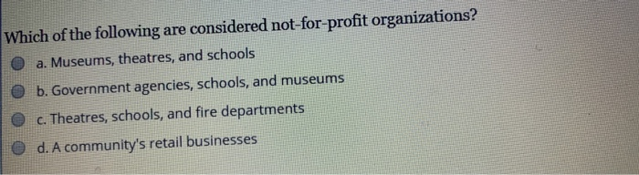 Which of the following are considered