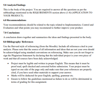 PROJECT QUESTION You are required to develop a