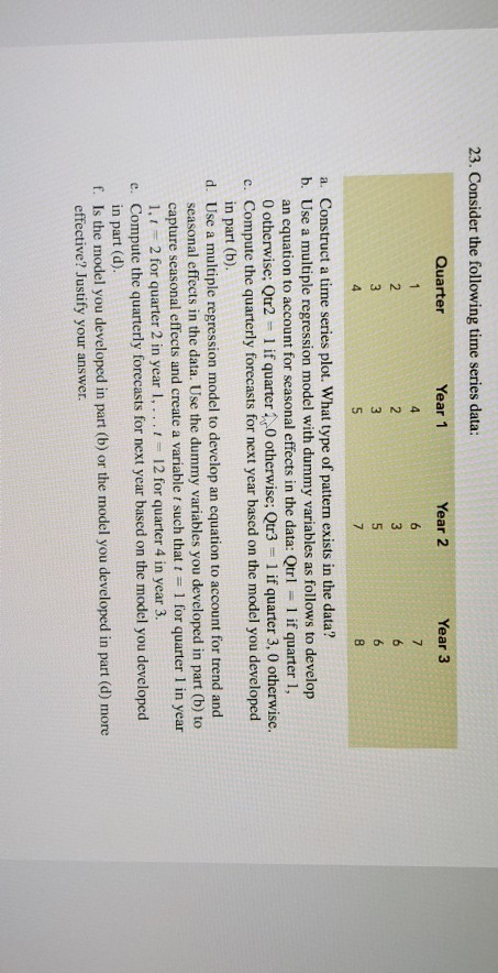 in excel with steps please 23. Consider the
