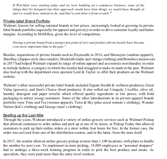 QUESTION: Begin by preparing your SWOT analysis
