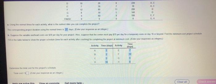 i just need answer for C .... You win charge of