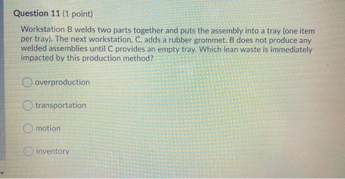 Question 9 (1 point) David worked at a small