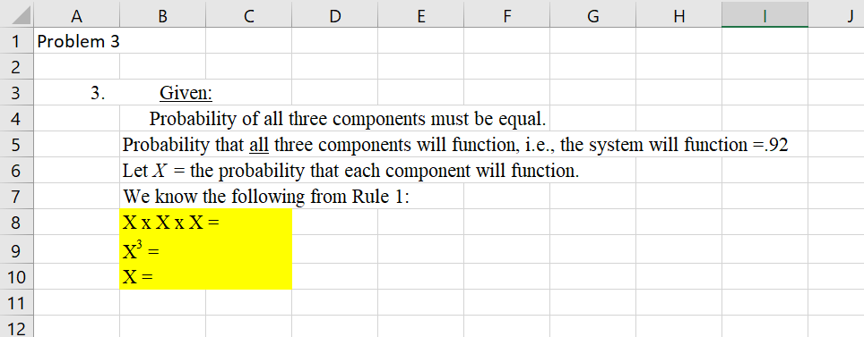 I need the highlighted areas worked out and