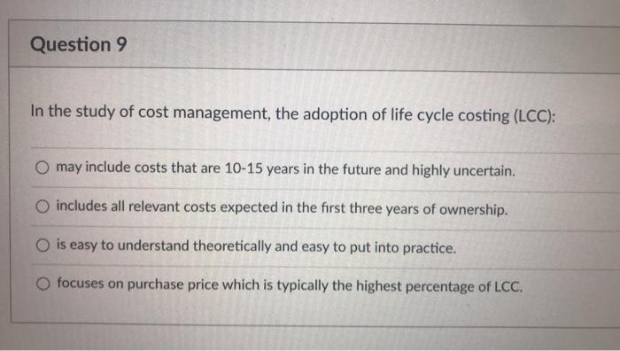 Process and supply management Question 2 The