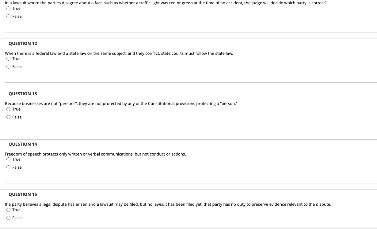 In a lawsuit where the parties disagree about a