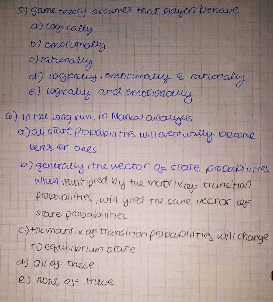 3. Linear programming is typically applied to