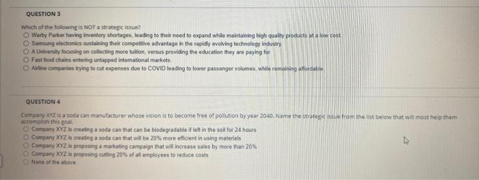 Which of the following is NOT a strategic issue?