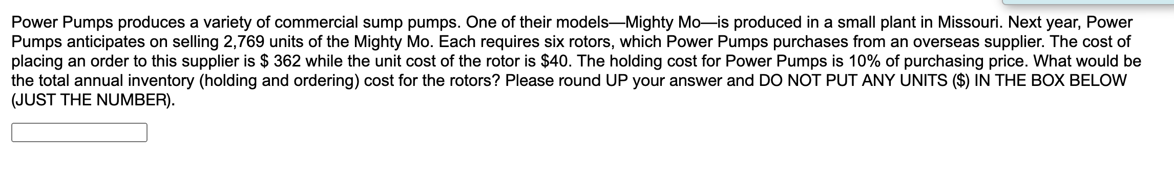 Power Pumps produces a variety of commercial sump