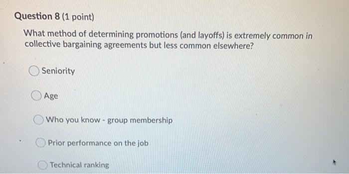 Question 5 (1 point) According to Dobbin and