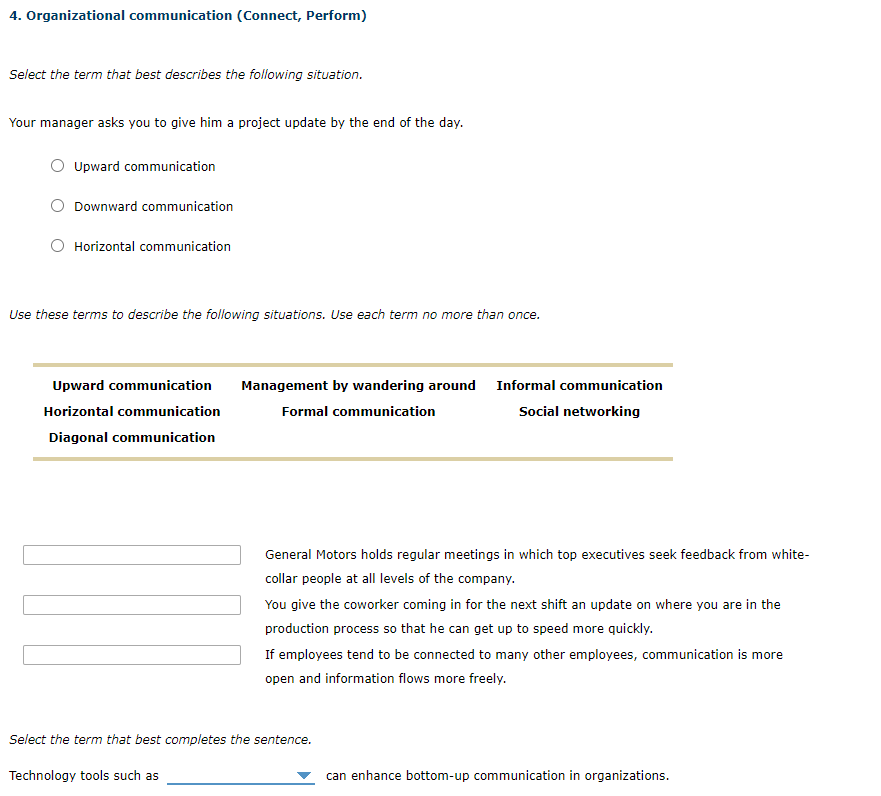 4. Organizational communication (Connect,