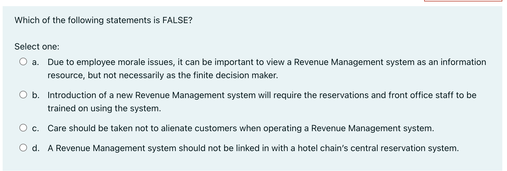 Which of the following statements is FALSE?