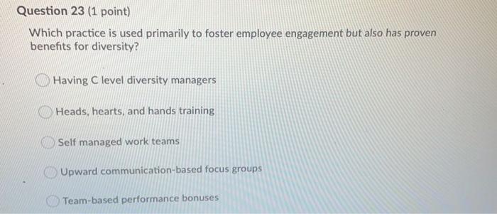 Question 21 (1 point) Which reason for someone