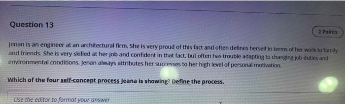 mini case Question 13 2 Points Jenan is an