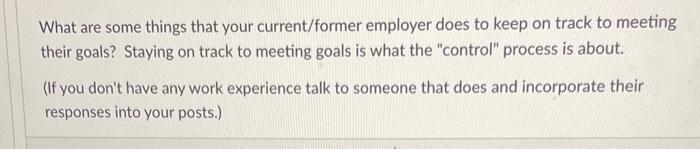 What are some things that your current/former