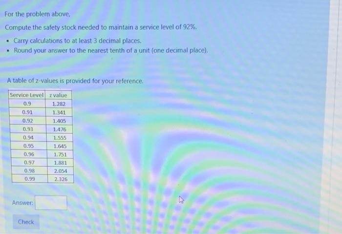 unsure on order cost. this was all the info i was