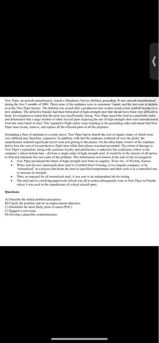 New Piper, craft manufacture, and Many Service de