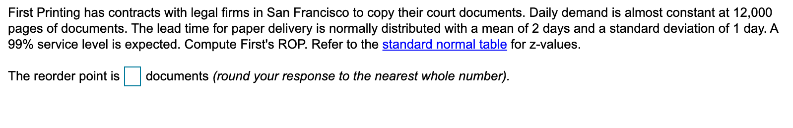 First Printing has contracts with legal firms in