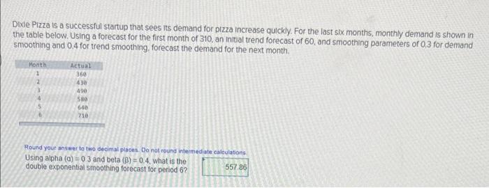 there are 2 questions Demand history for the past