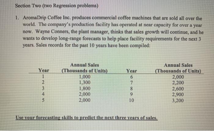 Please show formulas and answers in Excel Section