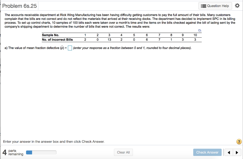 Problem 6s.25 Question Help The accounts
