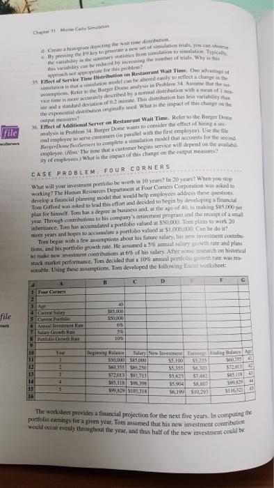What is the steps of solution in excel C Monte
