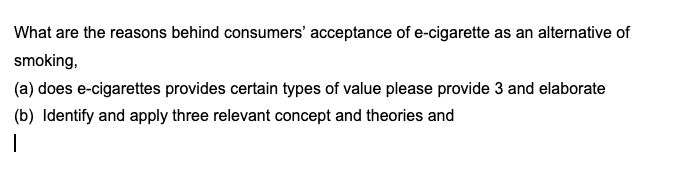 What are the reasons behind consumers' acceptance