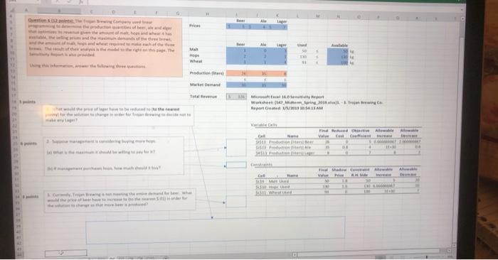please answer all three parts and show your work