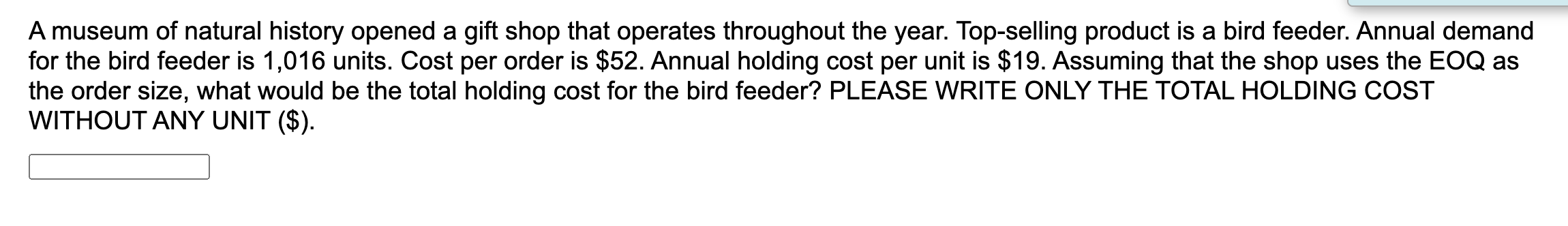 A museum of natural history opened a gift shop