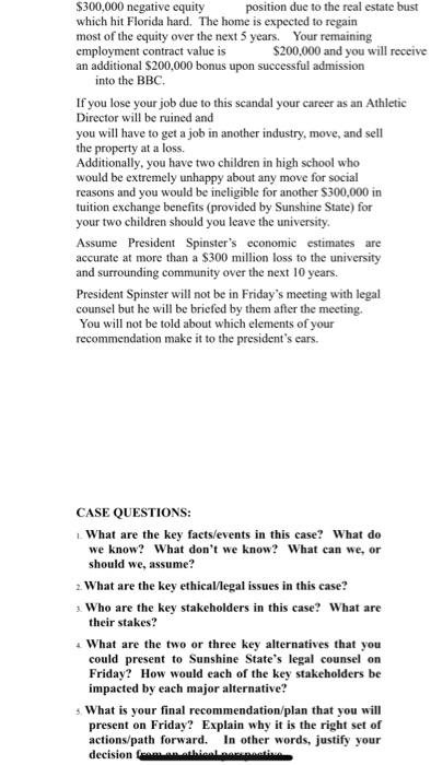 You are Poncho Pilot the Athletic Director for