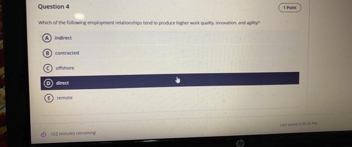 Question 4 1 Paint Which of the following