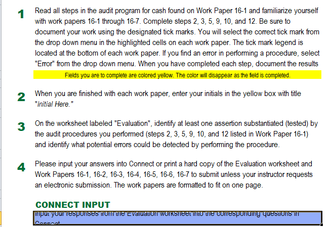 You can only answer part 16-1 (steps 2,3,5),