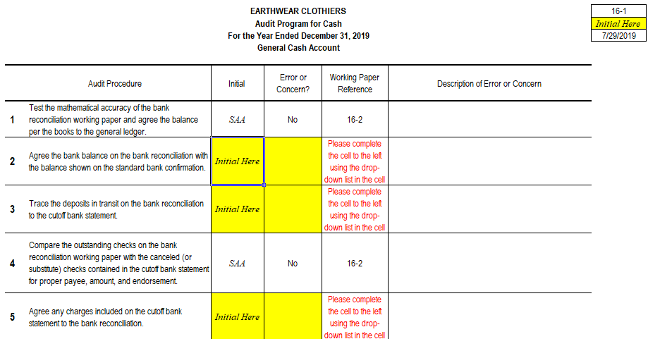 You can only answer part 16-1 (steps 2,3,5),