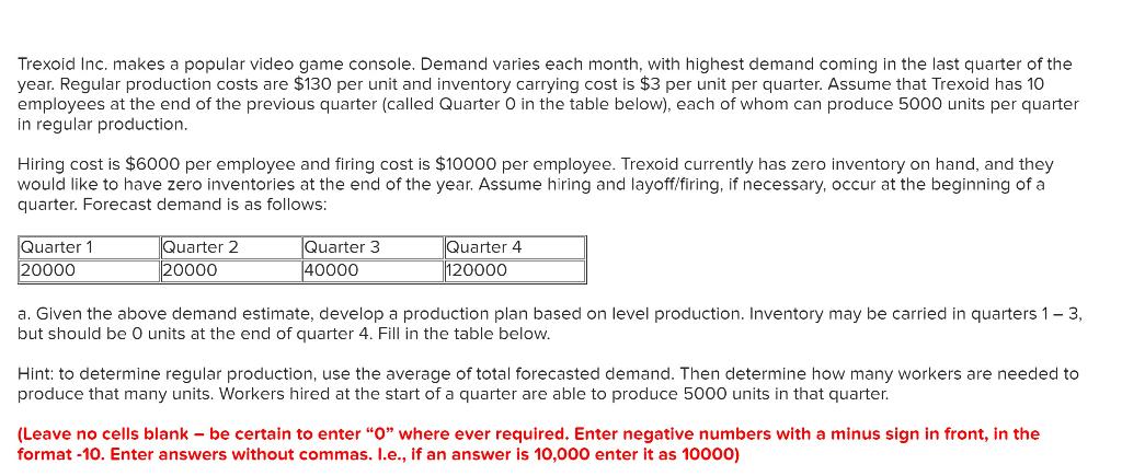 Trexoid Inc. makes a popular video game console.