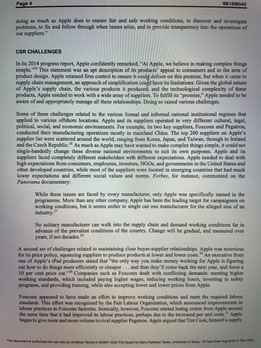 - Is it reasonable for Apple to use different