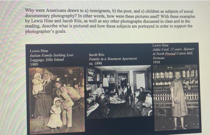 Why were Americans drawn to a) immigrants, b) the