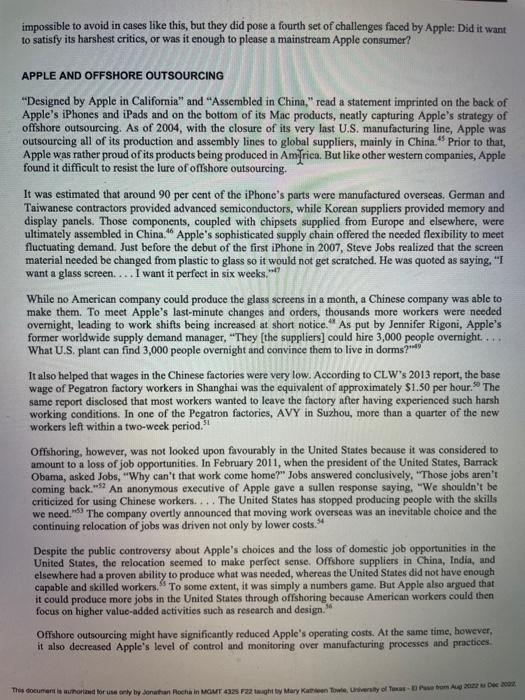 - Is it reasonable for Apple to use different