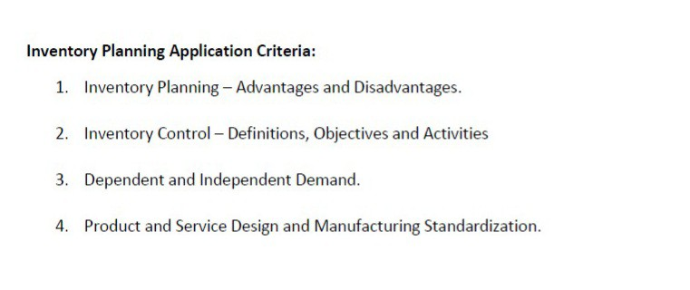 Subject- Supply Chain Management Assignment