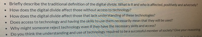 Briefly describe the traditional definition of