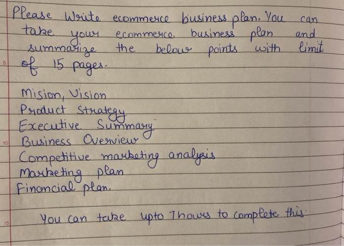 ecommerce and limit 5 Please write ecommerce