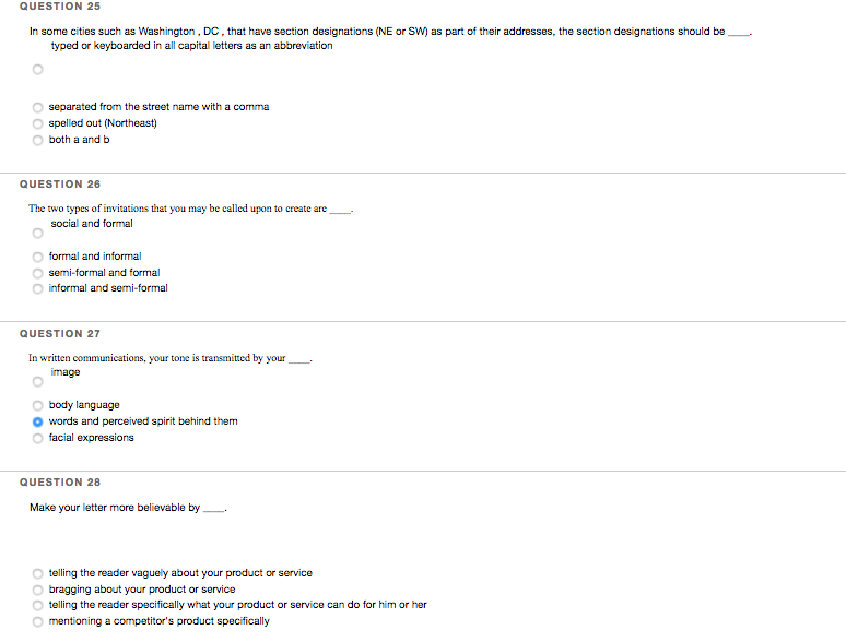 QUESTION 25 In some cities such as Washington,