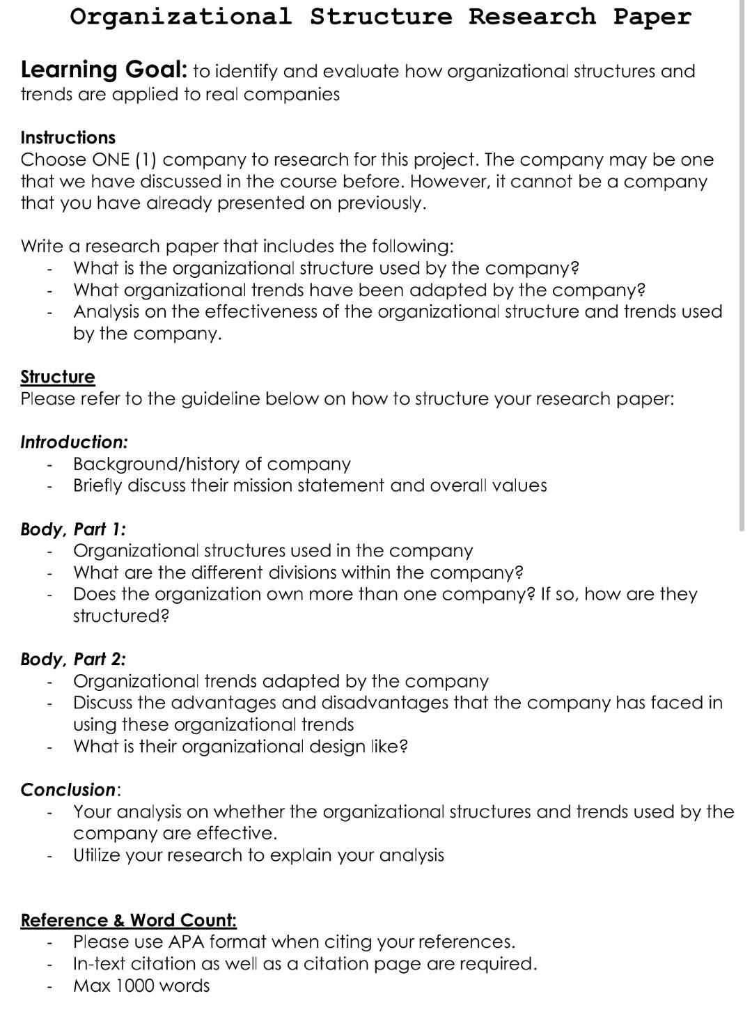 please help as quickly as possible Organizational